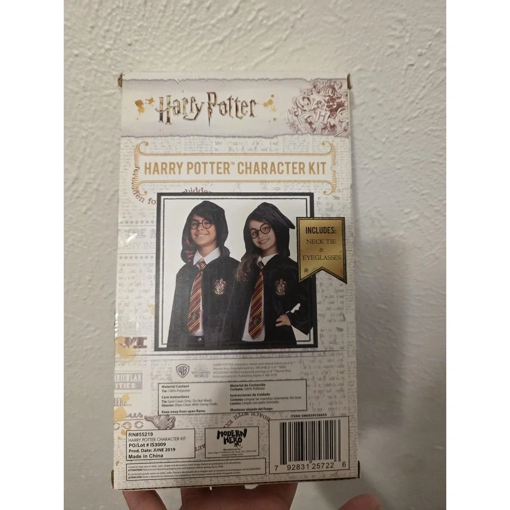 Modern Hero Accessory Set Girls One Size Red Harry Potter Gryffindor Tie Glasses